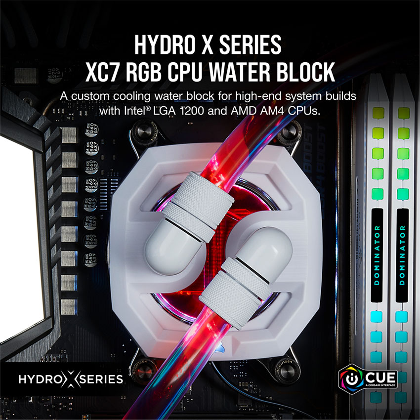 Corsair Hydro X Series XC7 RGB White(1151/AM4) (CX-9010007-WW )