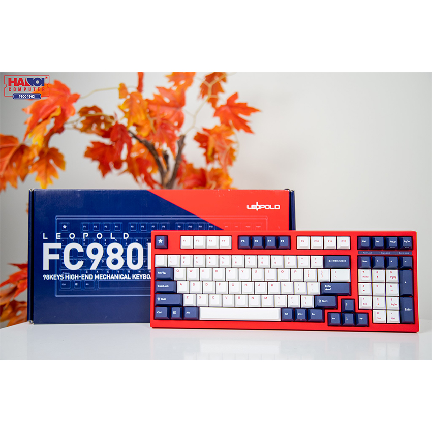 Bàn phím cơ Leopold FC980M PD Blue star Brown sw