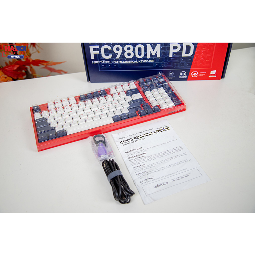 Bàn phím cơ Leopold FC980M PD Blue star Brown sw