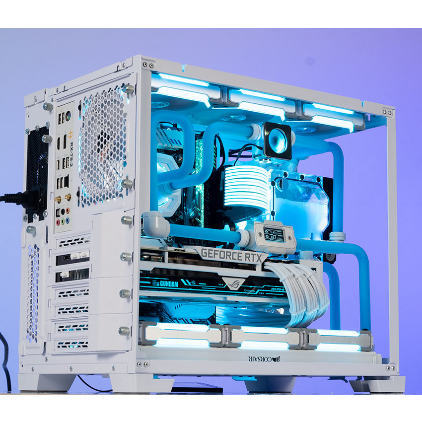Trọn bộ tản nhiệt nước LIAN-LI PC - O11-Dynamic - Mini Snow White HT-105 (Lắp ráp theo yêu cầu)