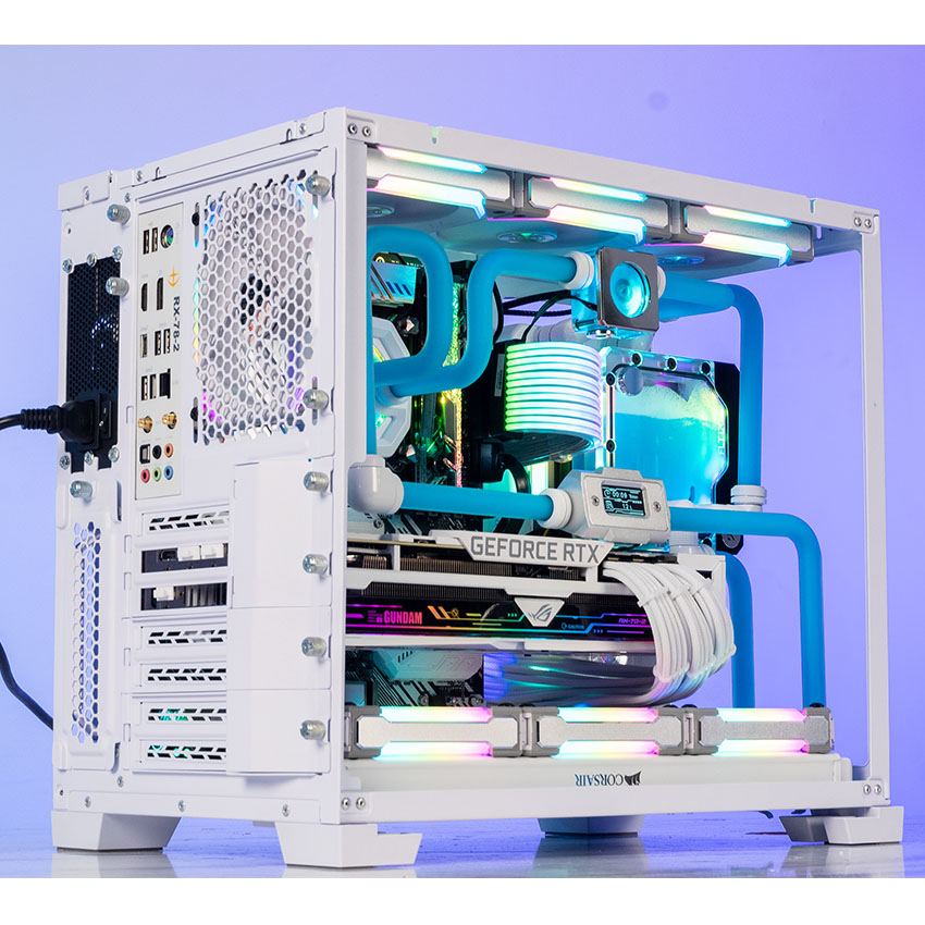 Trọn bộ tản nhiệt nước LIAN-LI PC - O11-Dynamic - Mini Snow White HT-105 (Lắp ráp theo yêu cầu)