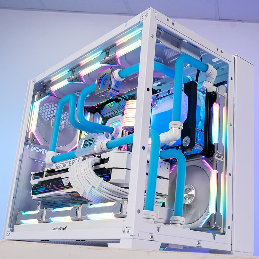 Trọn bộ tản nhiệt nước LIAN-LI PC - O11-Dynamic - Mini Snow White HT-105 (Lắp ráp theo yêu cầu)