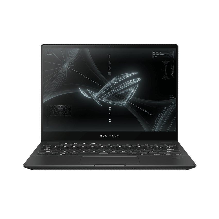 Laptop Asus Gaming  ROG Flow 13 GV301QH-K6231T (R9 5980HS/32GB RAM/1TB SSD/13.4 Touch /GTX 1650 4GB+ RTX3080 16Gb cắm ngoài/Win10/Bút/Túi/Đen)