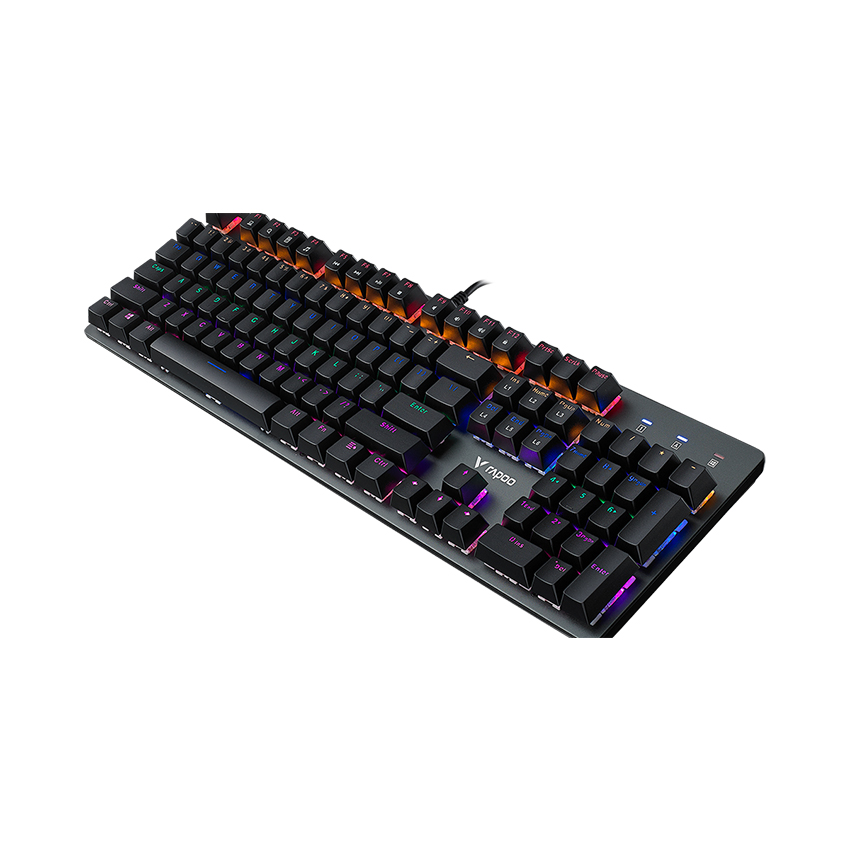 Bàn phím Rapoo V500SE đen Blue sw (USB/Led đa sắc)
