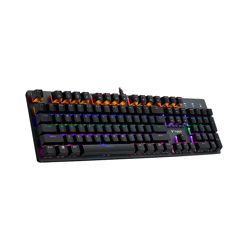 Bàn phím Rapoo V500SE đen Blue sw (USB/Led đa sắc)