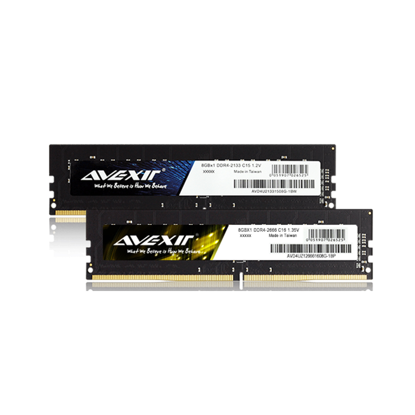 Ram Desktop AVEXIR Budget (AVD4UZ326661904G-1B) 4GB (1x4GB) DDR4 2666 Mhz