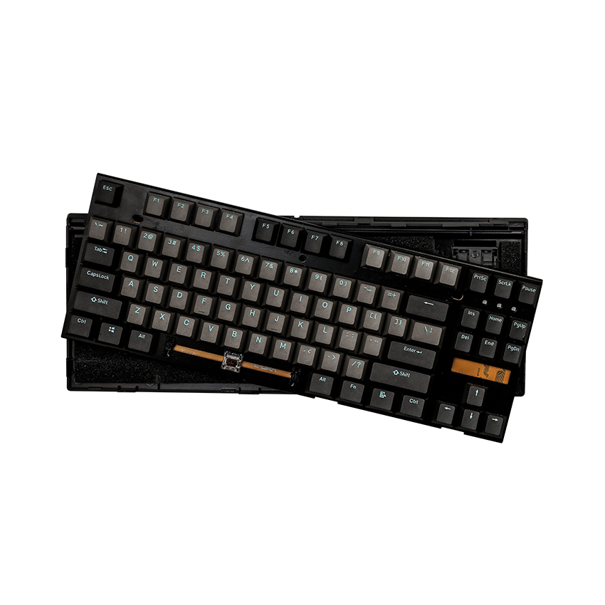 Bàn phím cơ Edra EK387 Pro Gateron yellow sw (màu đen/không led)